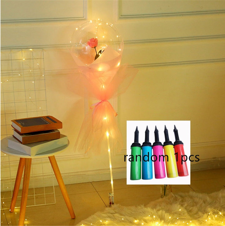 Luminous Rose Gift Balloon