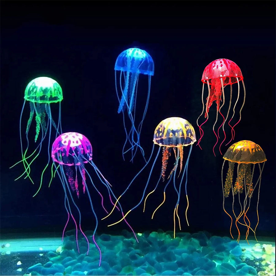 Luminous jellyfish aquarium decoration