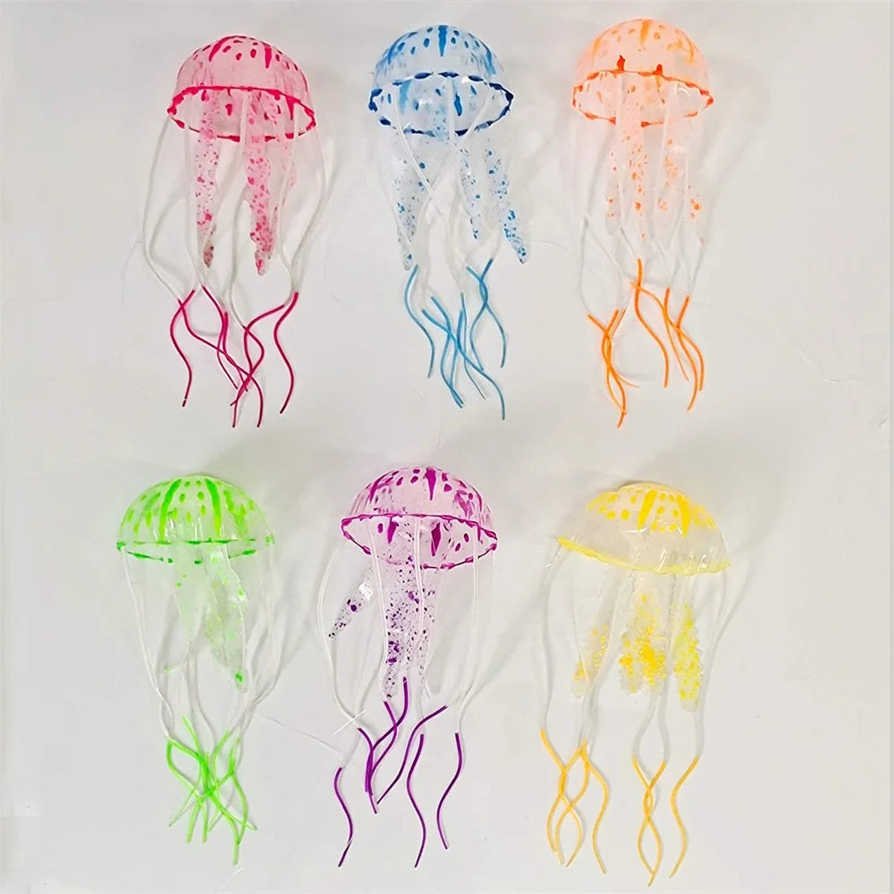 Luminous jellyfish plant for fish tank