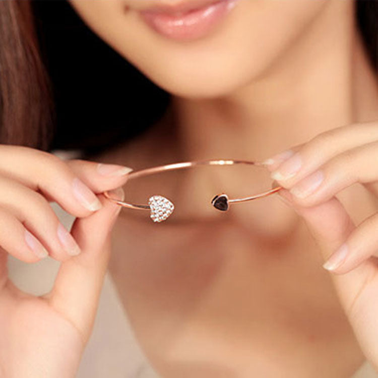 Luxury Diamond Heart Bracelet