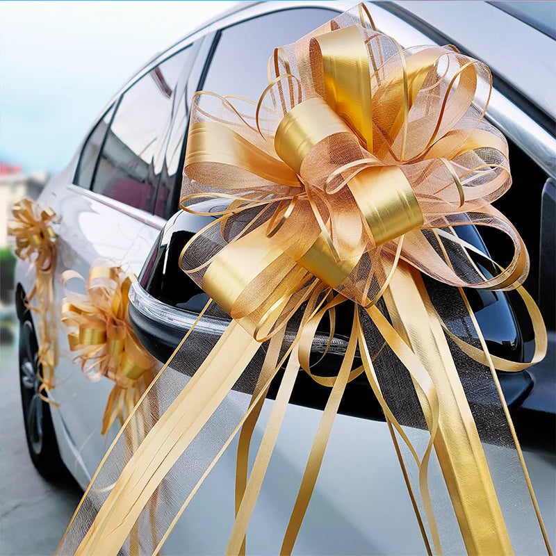 Luxury car wrap bow for celebrations