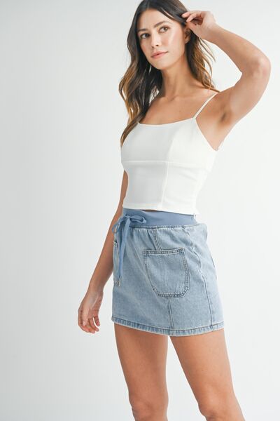 MABLE Strappy Back Cropped Cami
