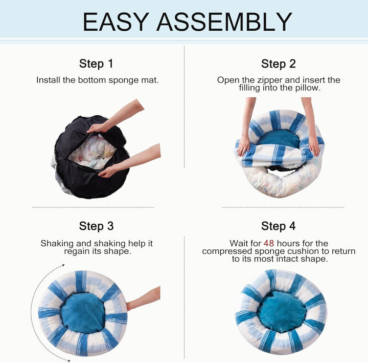 MEWOOFUN Cat Bed Easy Assembly