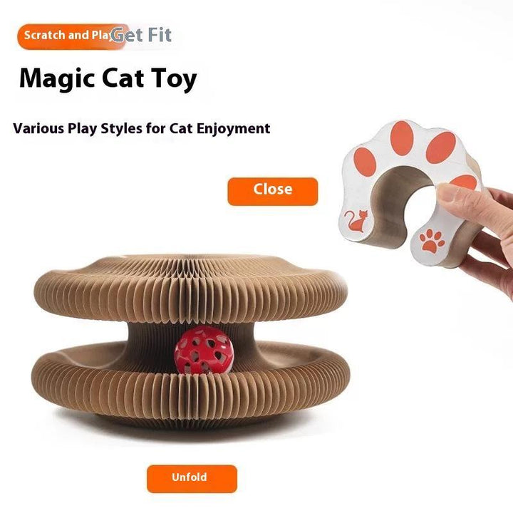 Magic organ cat toy foldable design