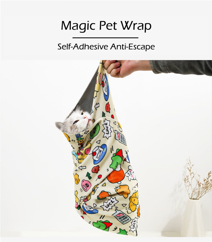 Magical cloth self-adhesive cat wrap