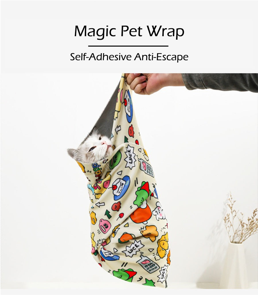 Magical cloth self-adhesive cat wrap