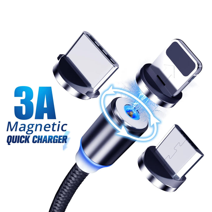 Magnetic Charger Adapter – Micro USB, Type-C, Lightning

