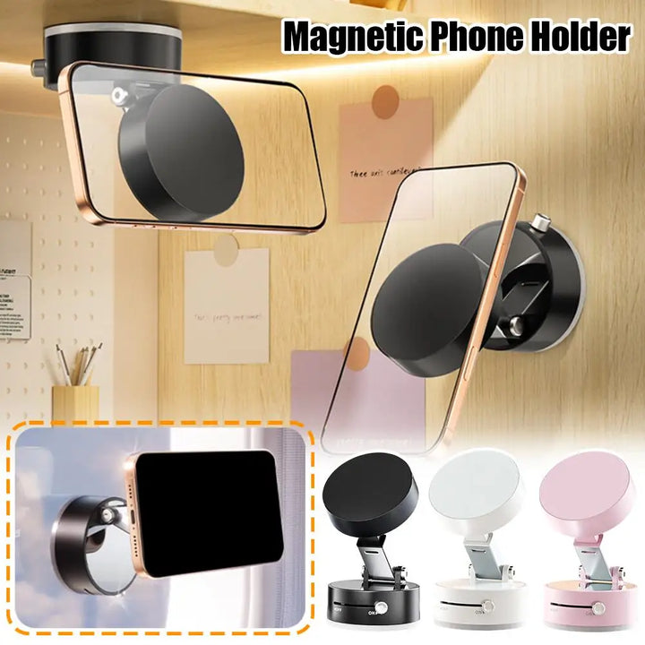 Magnetic suction phone stand