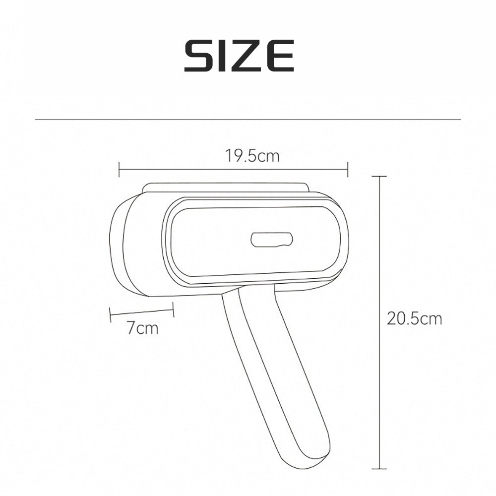 Measurement chart of a cleaning tool
