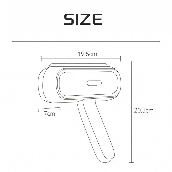 Measurement chart of a cleaning tool