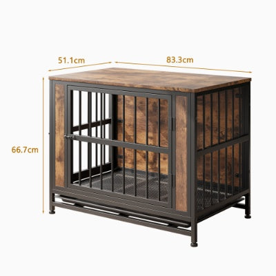 Medium pet crate furniture indoor