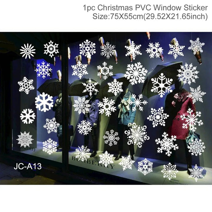 Merry Christmas 2024 festive window sticker design