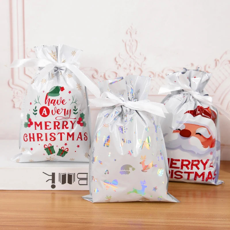 Merry Christmas Cookie Gift Bags 5pcs Set