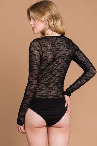 Mesh Perspective Bodysuit Design