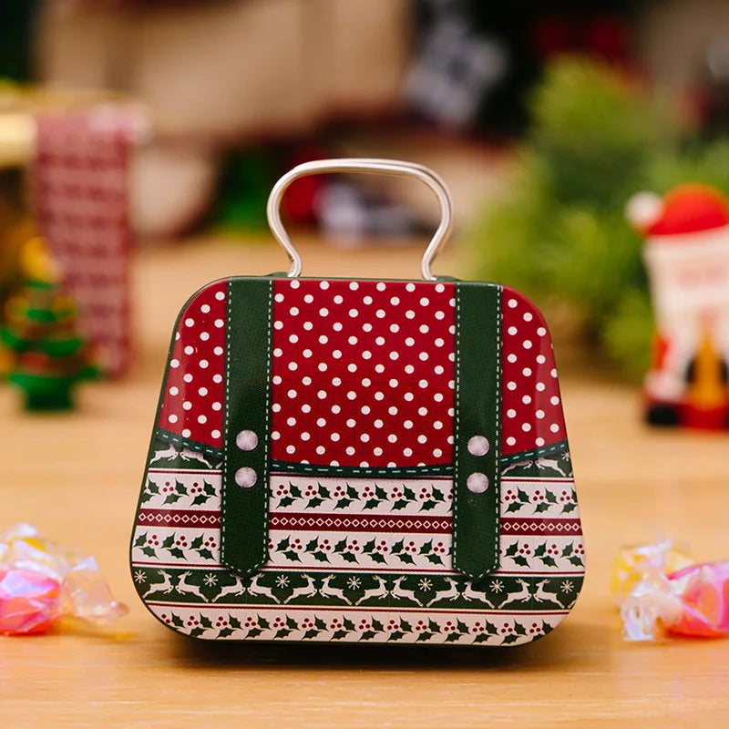 Metal handbag for kids' Christmas surprises