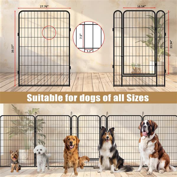 Metal pet playpen for dogs