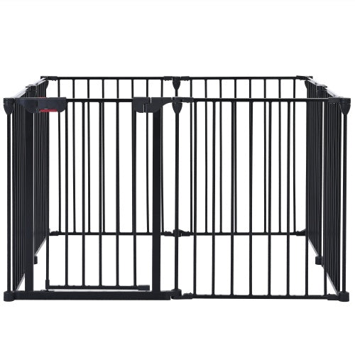 Metal safety gate for prohibited areas