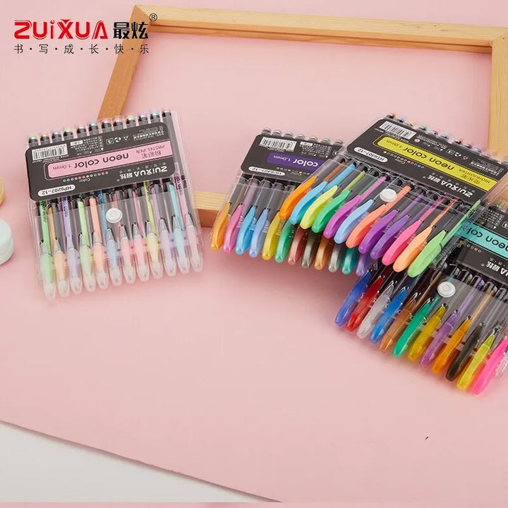 Metallic Glitter Highlighter Pastel Pens for School