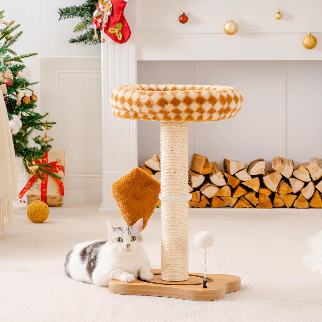 Mewoo cat scratching post with bed