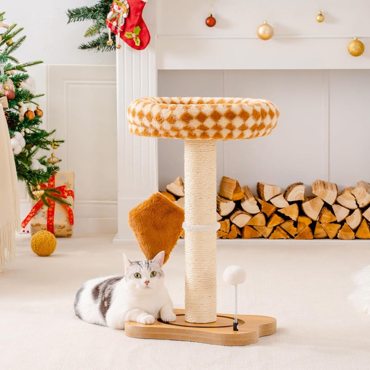 Mewoo cat scratching post with bed