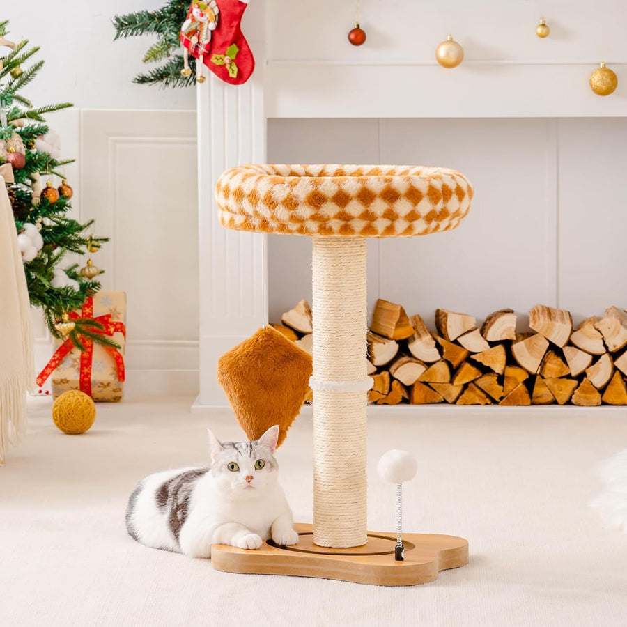 Mewoo cat scratching post with bed