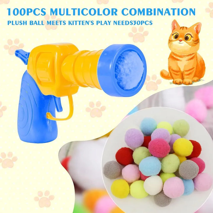 Mini Pompom Launcher for Kittens