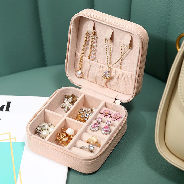 Mini jewelry storage box portable