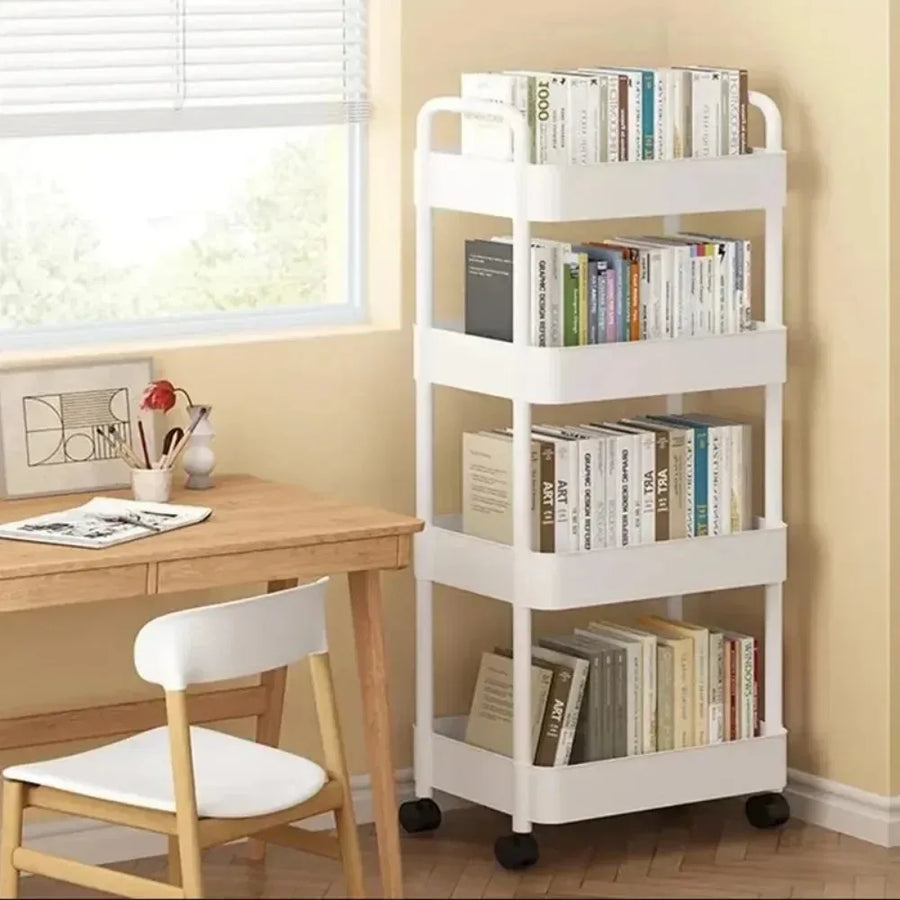 Mobile Storage Rack Trolley Organizer