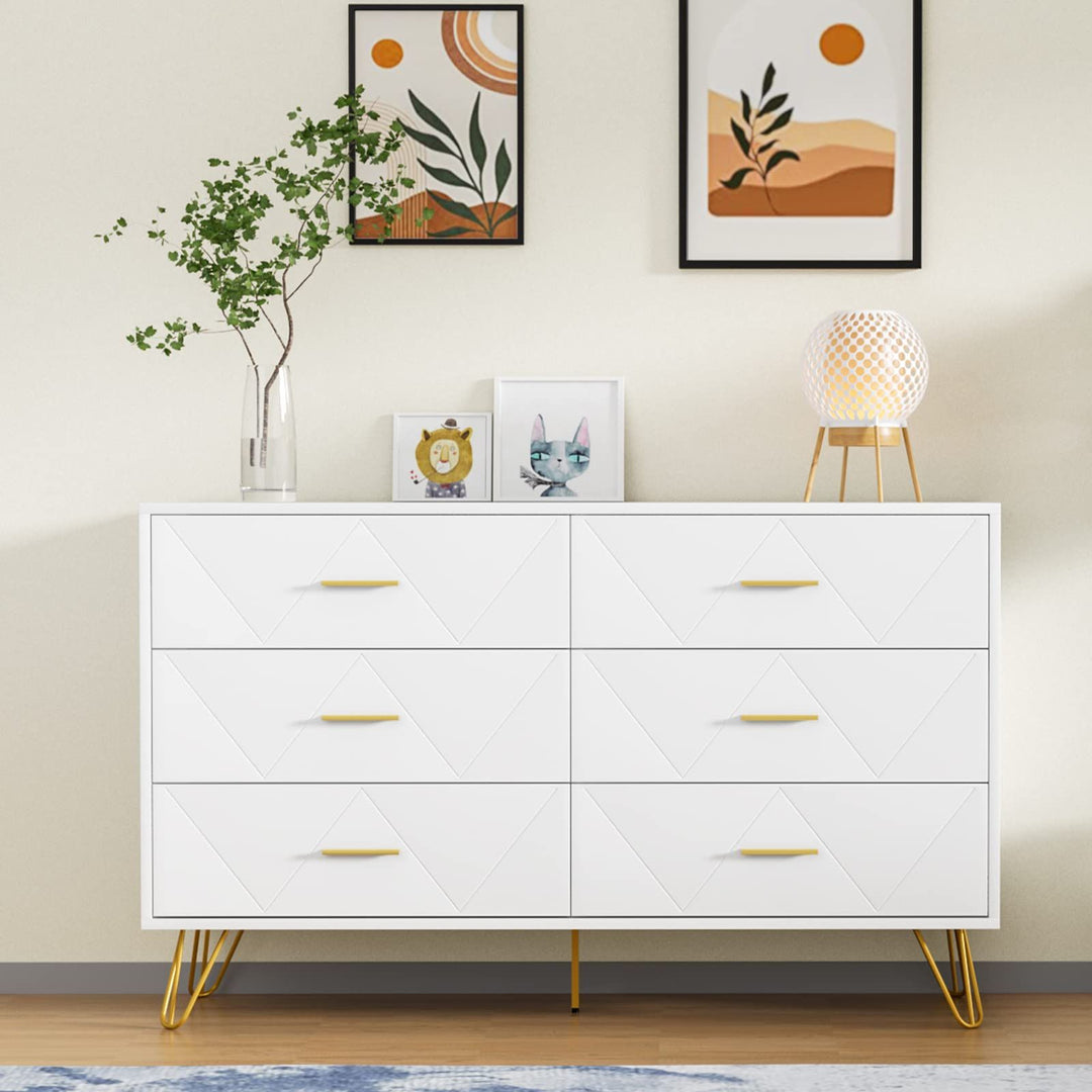 Modern 6-Drawer Dresser