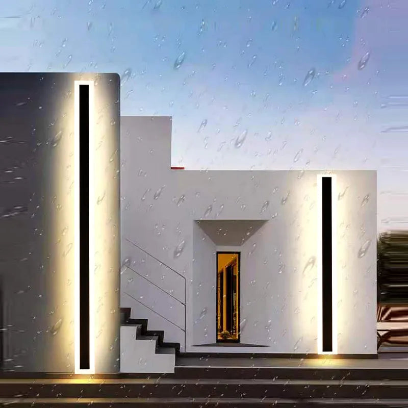 Modern LED wall lamp for outdoor use