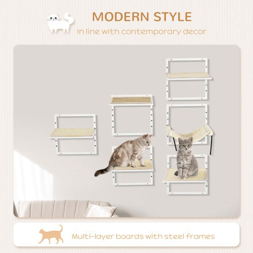 Modern Style Cat Wall Set