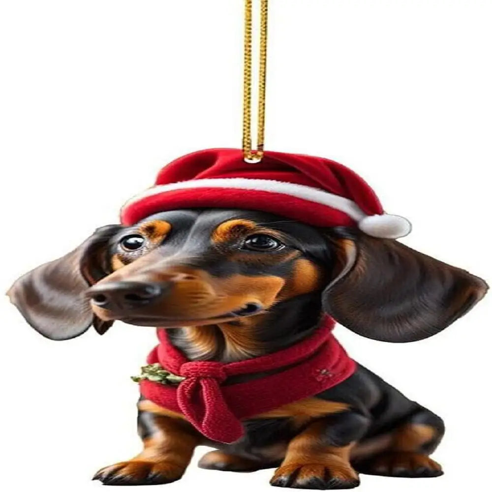 Modern dog ornaments for Christmas