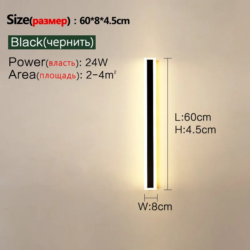 Modern outdoor wall light for patios