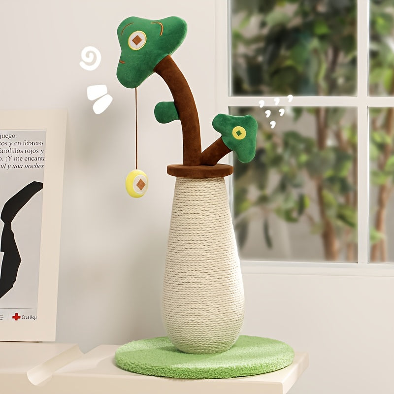 Money tree design cat scratcher for cats