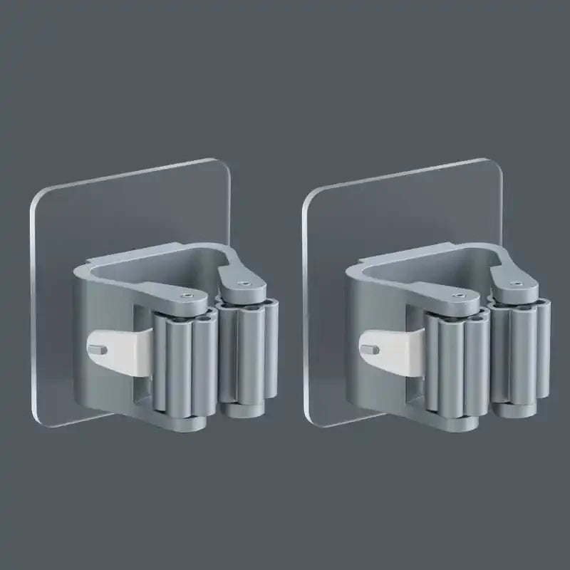 Mounted Mop Organizer