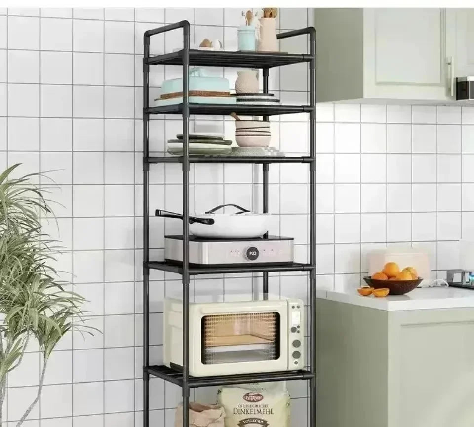 Movable Kitchen Shelves with 5 Tiers