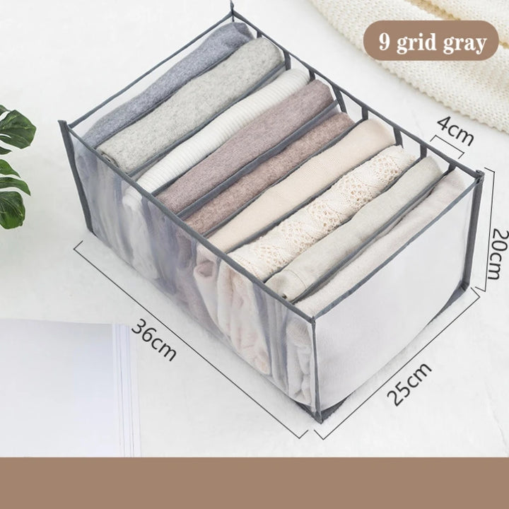 Multi-Compartment Storage Box for Clothes