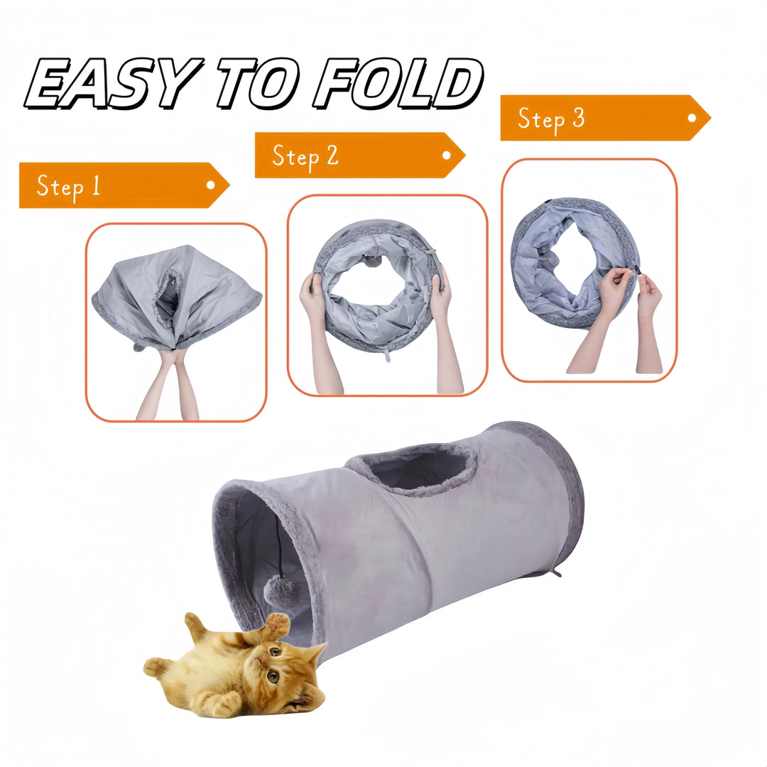 Multi-Entrance Pet Play Tunnel
