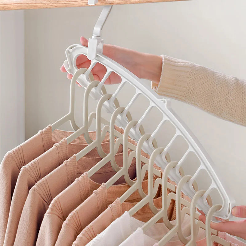 Multi-Port Clothes Hanger for Closets