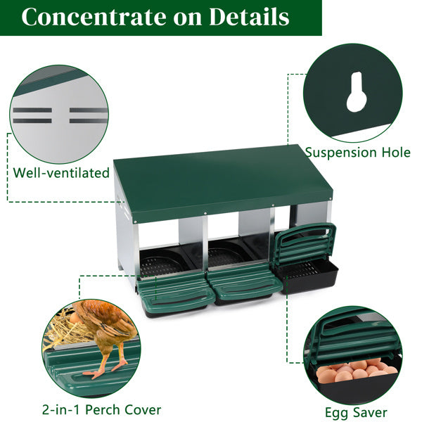 Multi-compartment chicken feeder for poultry farms