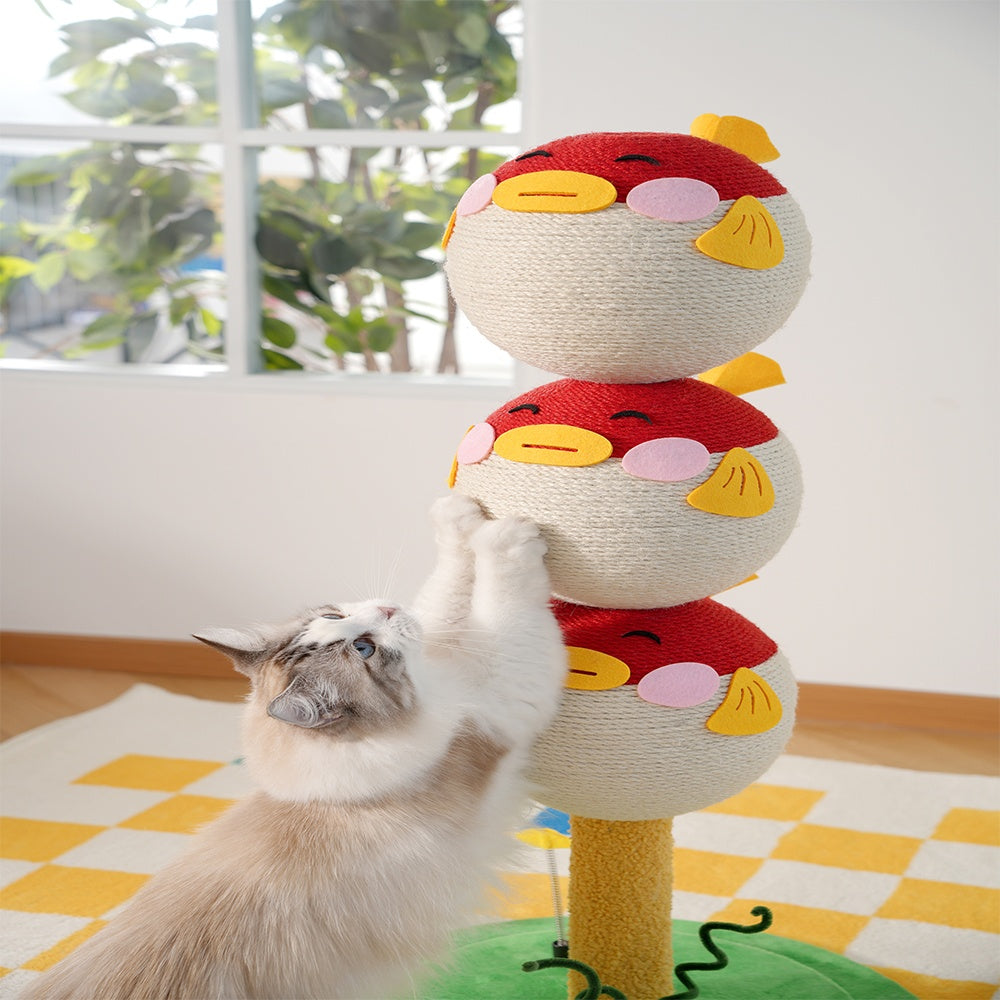 Multi-level cat climbing furniture