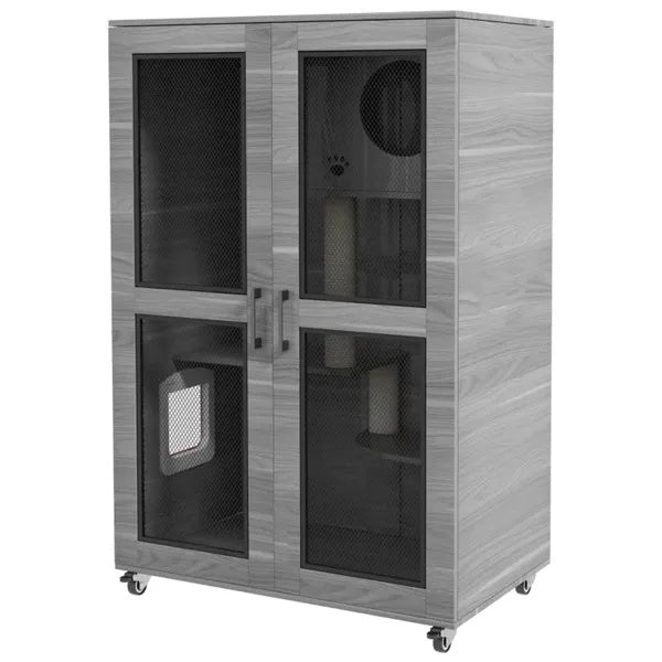 Multi-story cat villa movable