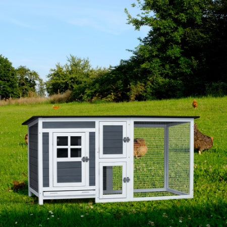 Multi-use poultry coop with run