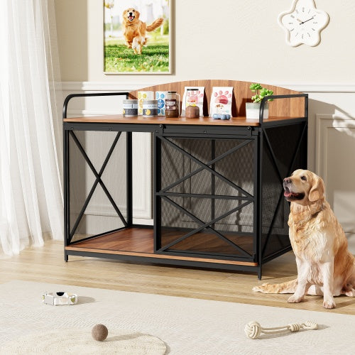 Multi functional dog crate side table