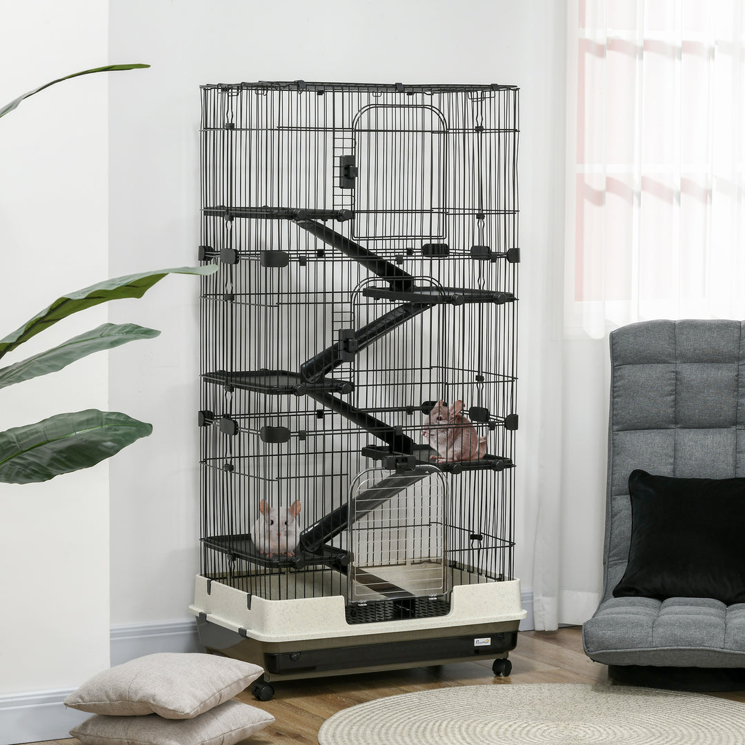 Multi level cage for chinchillas