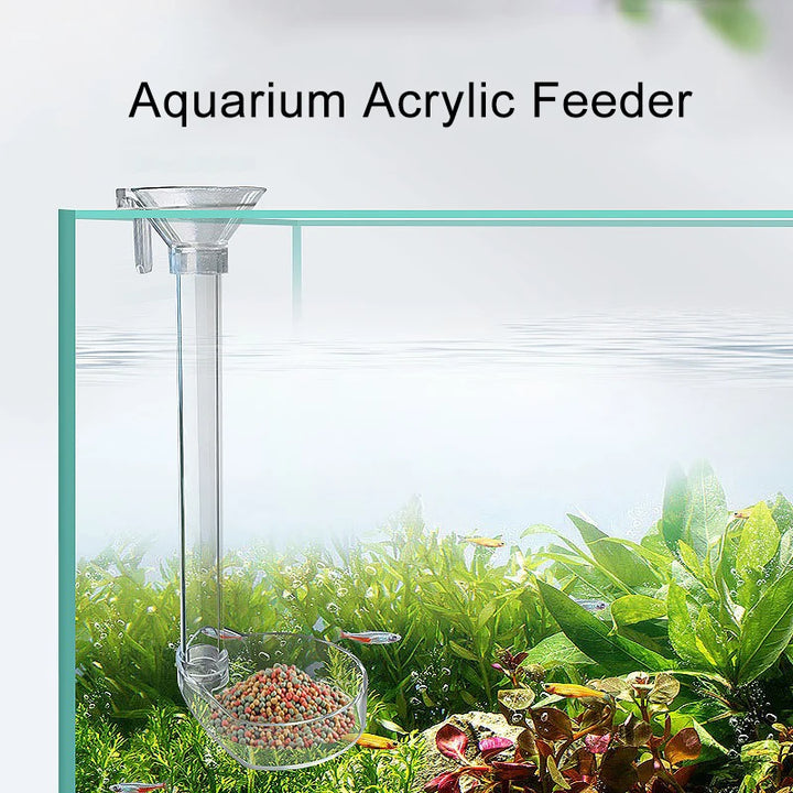 Multifunctional aquarium food feeder