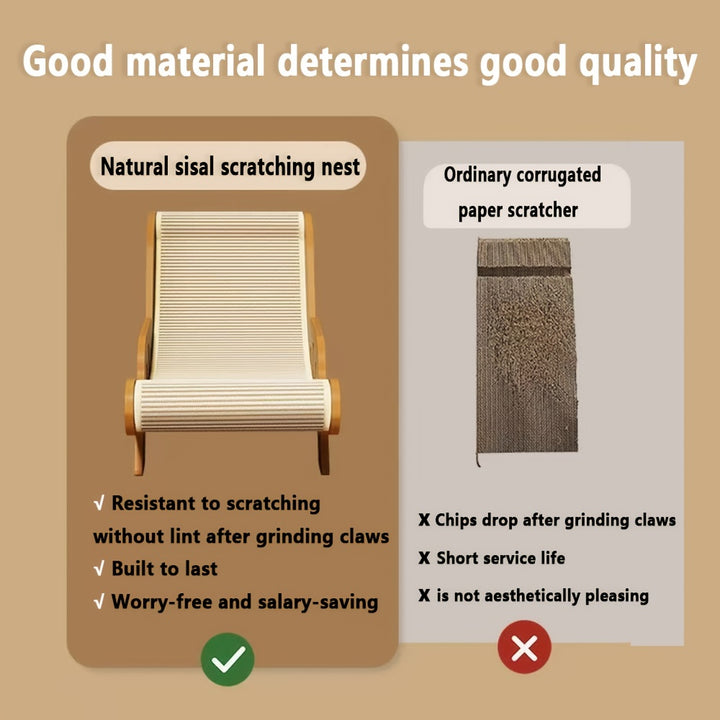 Multifunctional cat hammock with scratcher