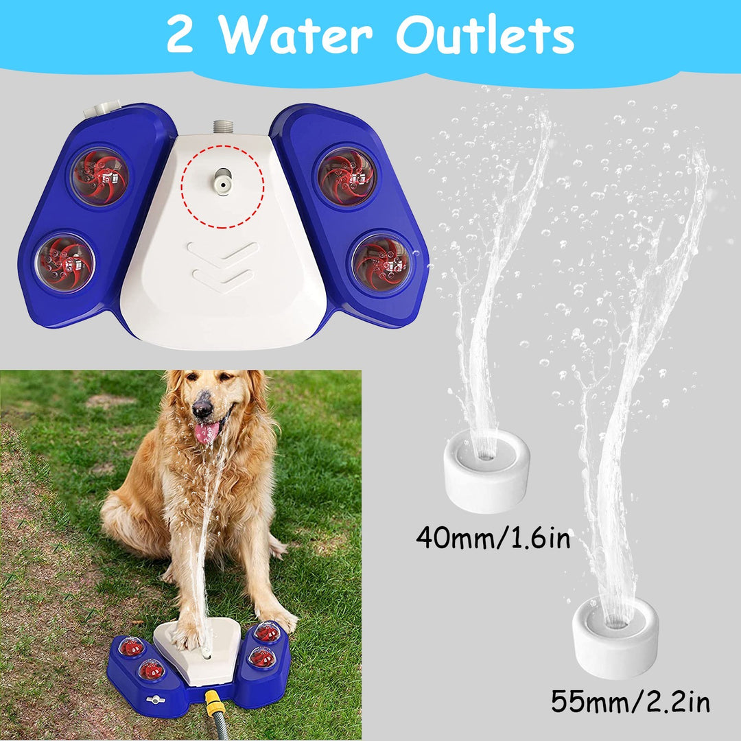 Multifunctional dog sprinkler drinking fountain