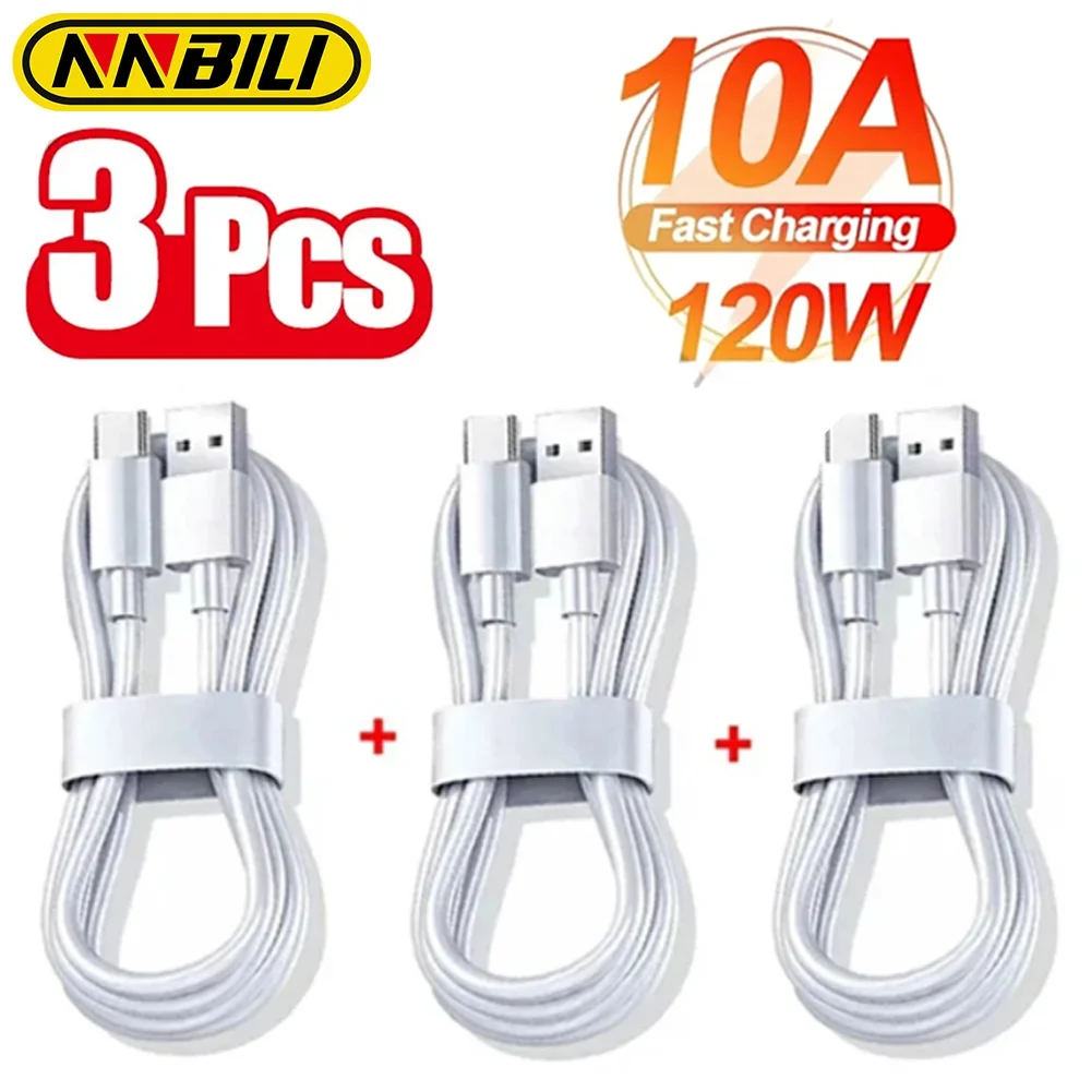 NNBILI 3PCS ultra fast charging C-Type cable