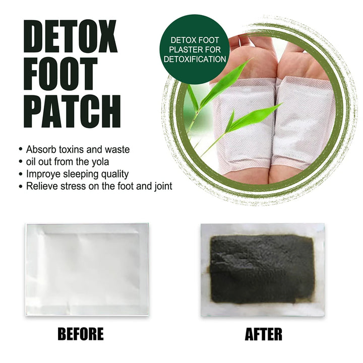 Natural detox foot patches herbal pads